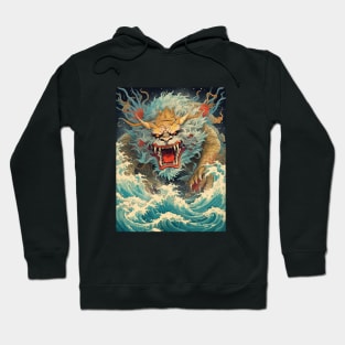 Japanese water dragon Hoodie